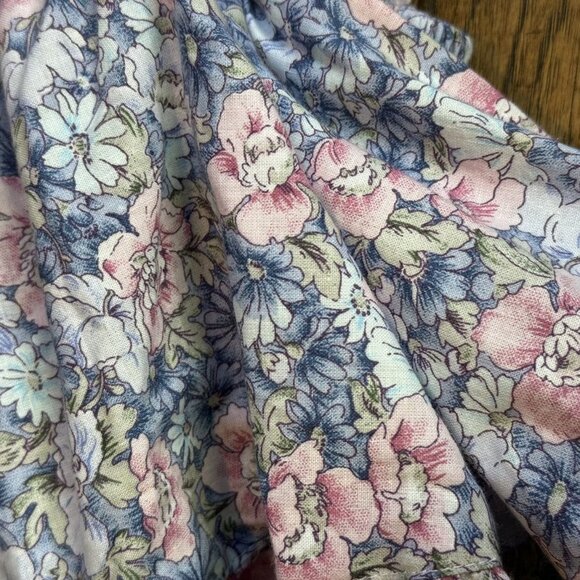 Numi Pink & Blue Floral Pinafore 3T - Picture 7 of 8